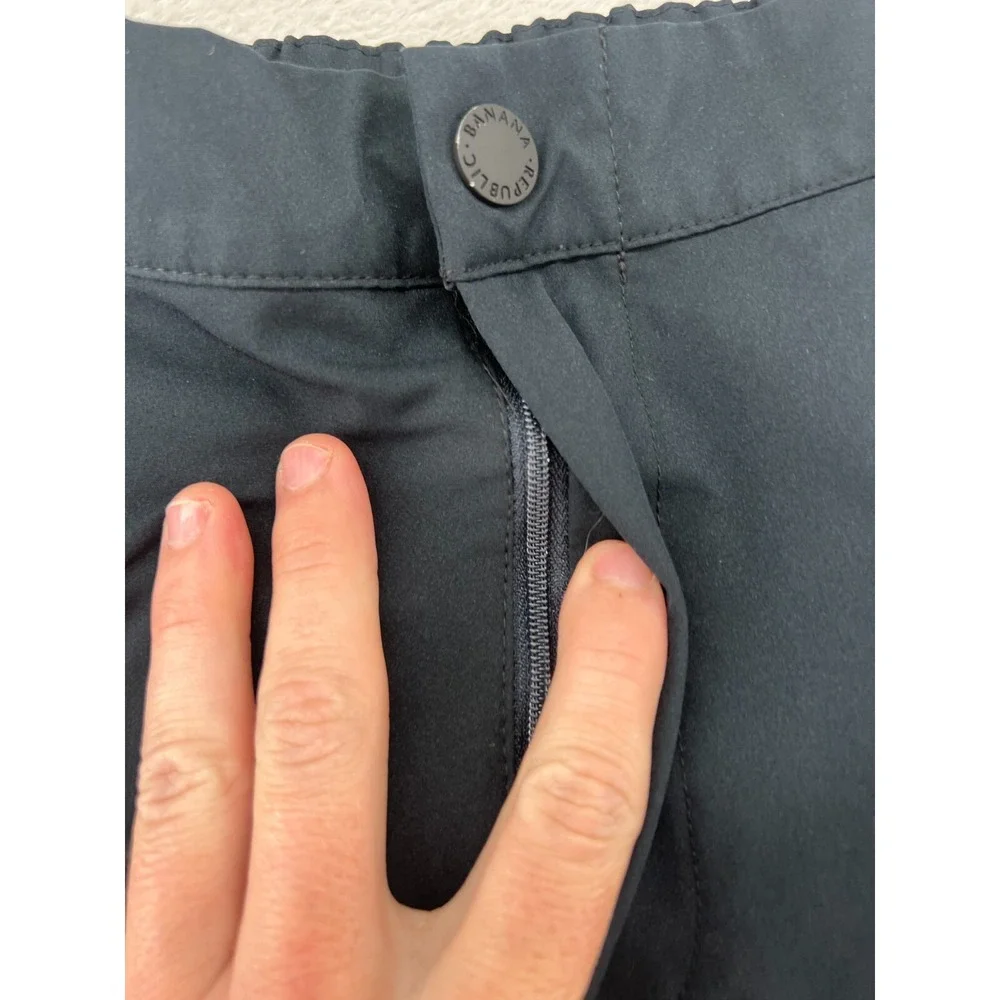 Banana Republic Pants Mens 34 Black Tech Jogger Elastic Waist Athletic Tapered